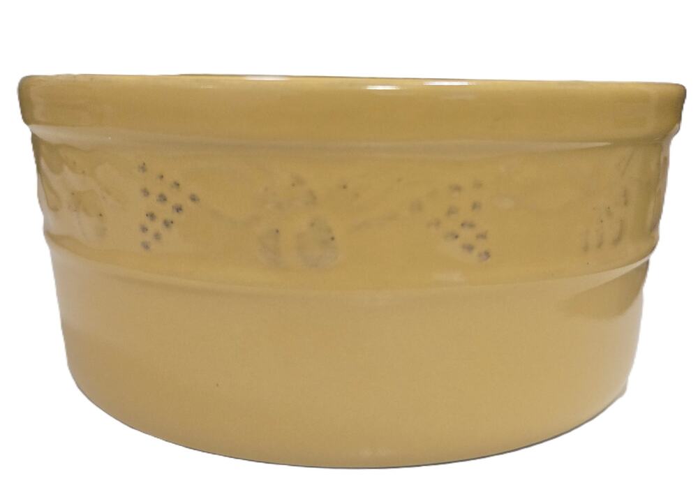 Cerutil Stoneware Portugal Small Yellow Soufflé Ramekin Bowl Sauce Dish R83